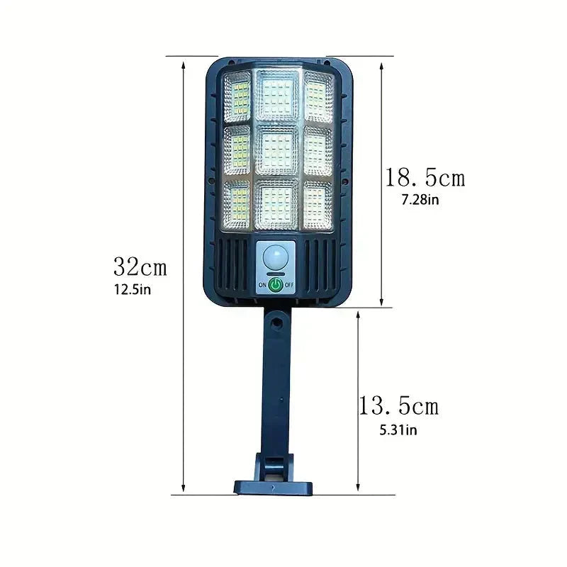 Solar Security Floodlight - 5000 Lumens - PIR Motion Sensor - Dusk to Dawn - IP66 - Remote Control | meowbutter