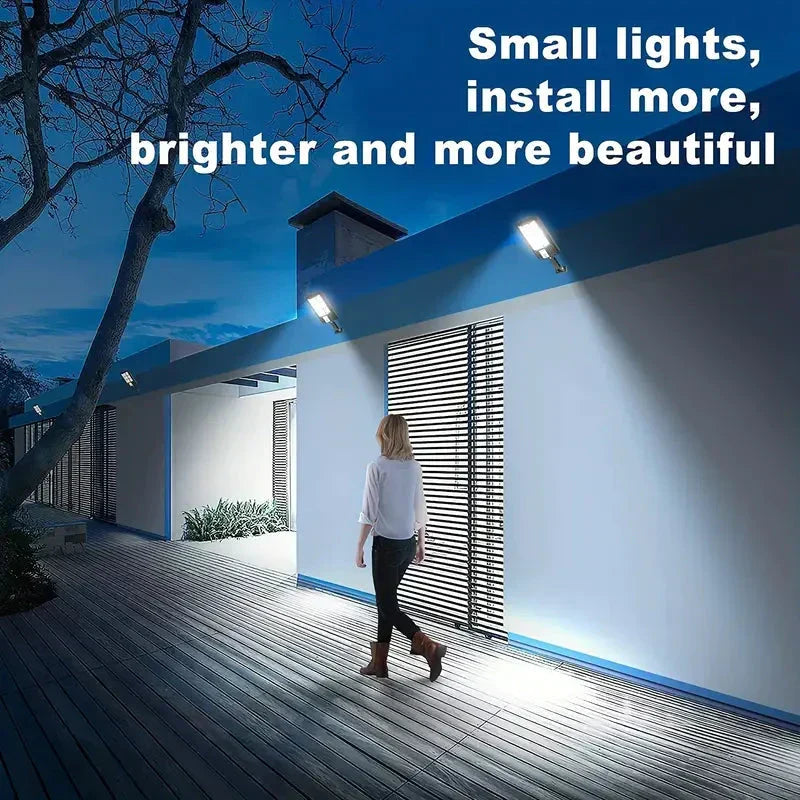Solar Security Floodlight - 5000 Lumens - PIR Motion Sensor - Dusk to Dawn - IP66 - Remote Control | meowbutter