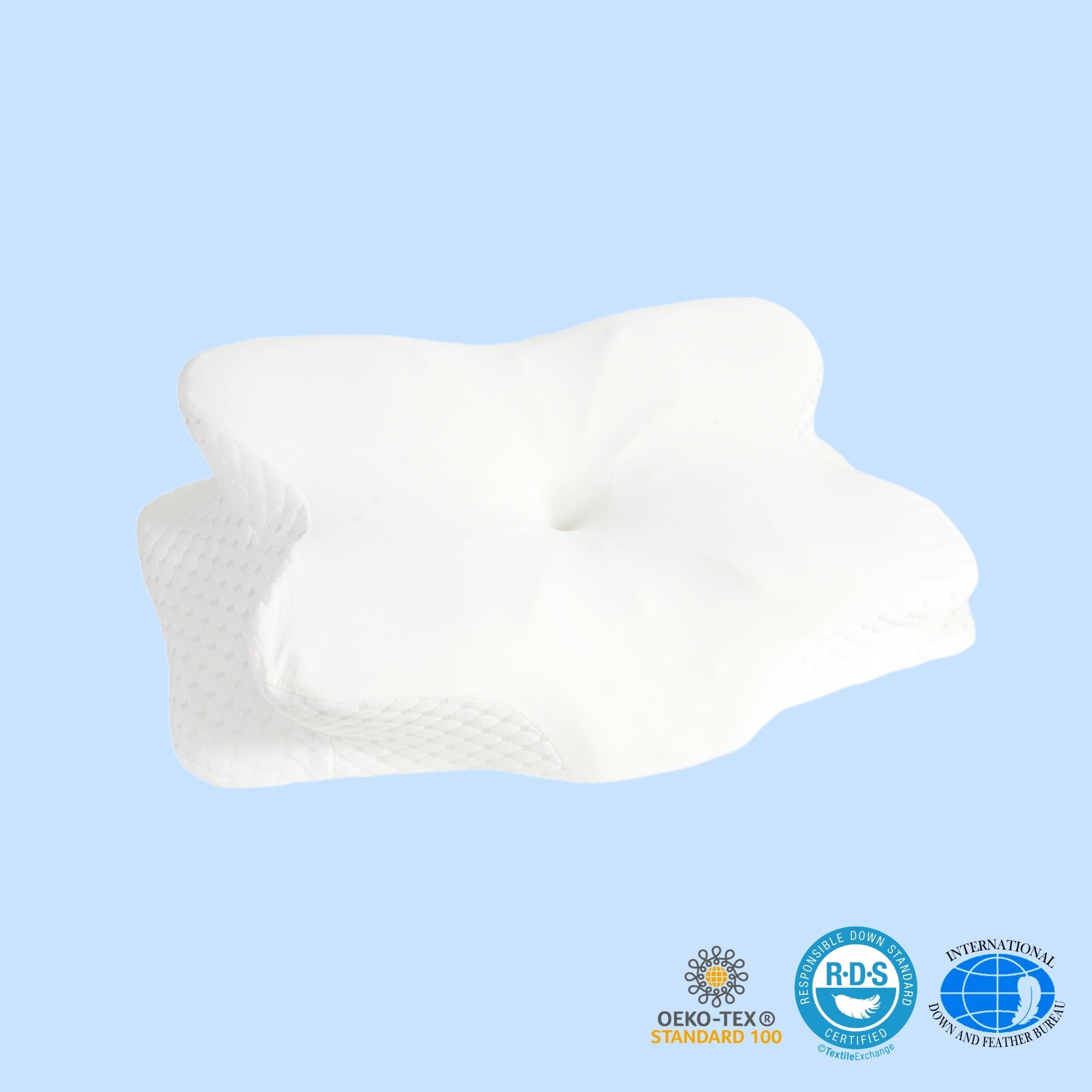 Ultra Cooling Pillow With Contoured Memory Foam For Restful Sleep