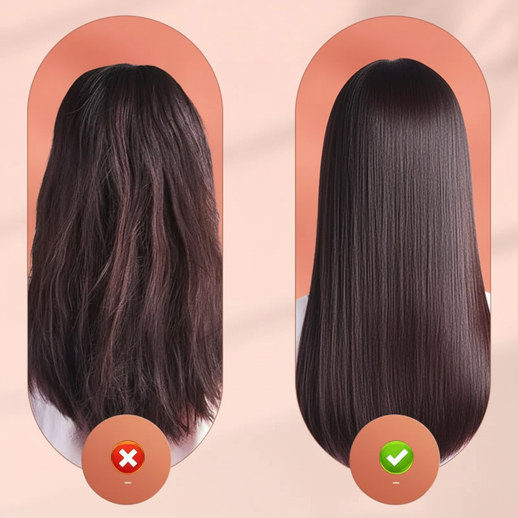 Keramický bezdrátový styler na vlasy — mini žehlička a kulma