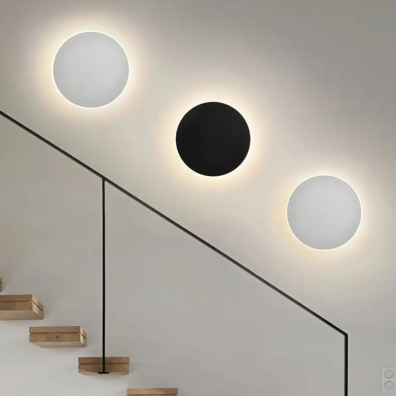Minimalist Round LED Wall Light | Modern Nordic Design | Meowbutter