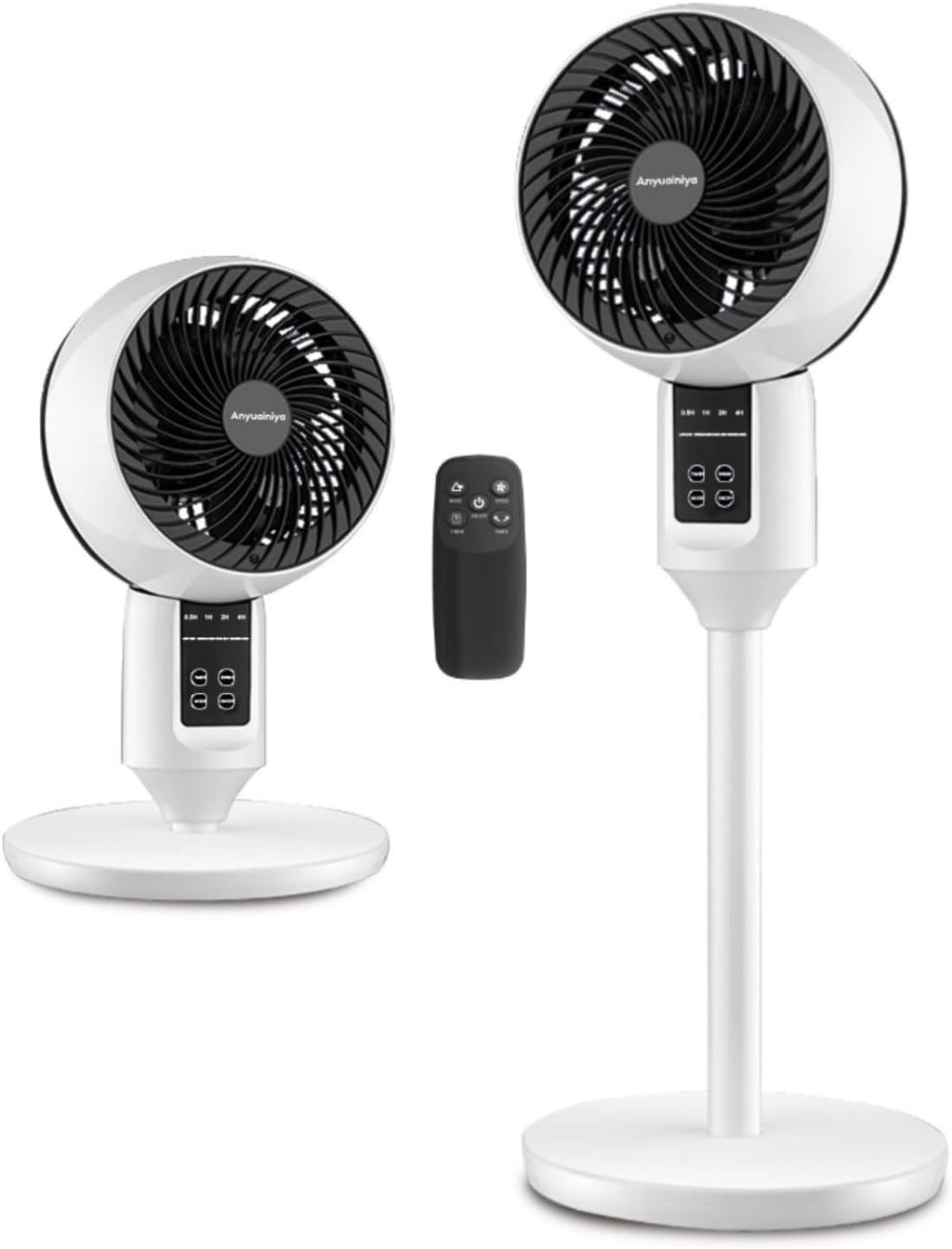 Ventilatore a piantana - Altezza regolabile - Oscillante - Telecomando - Silenzioso | meowbutter