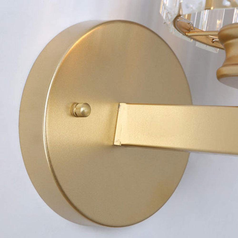 Lámpara de pared Crystal | Aplique moderno de vidrio y hierro | Meowbutter