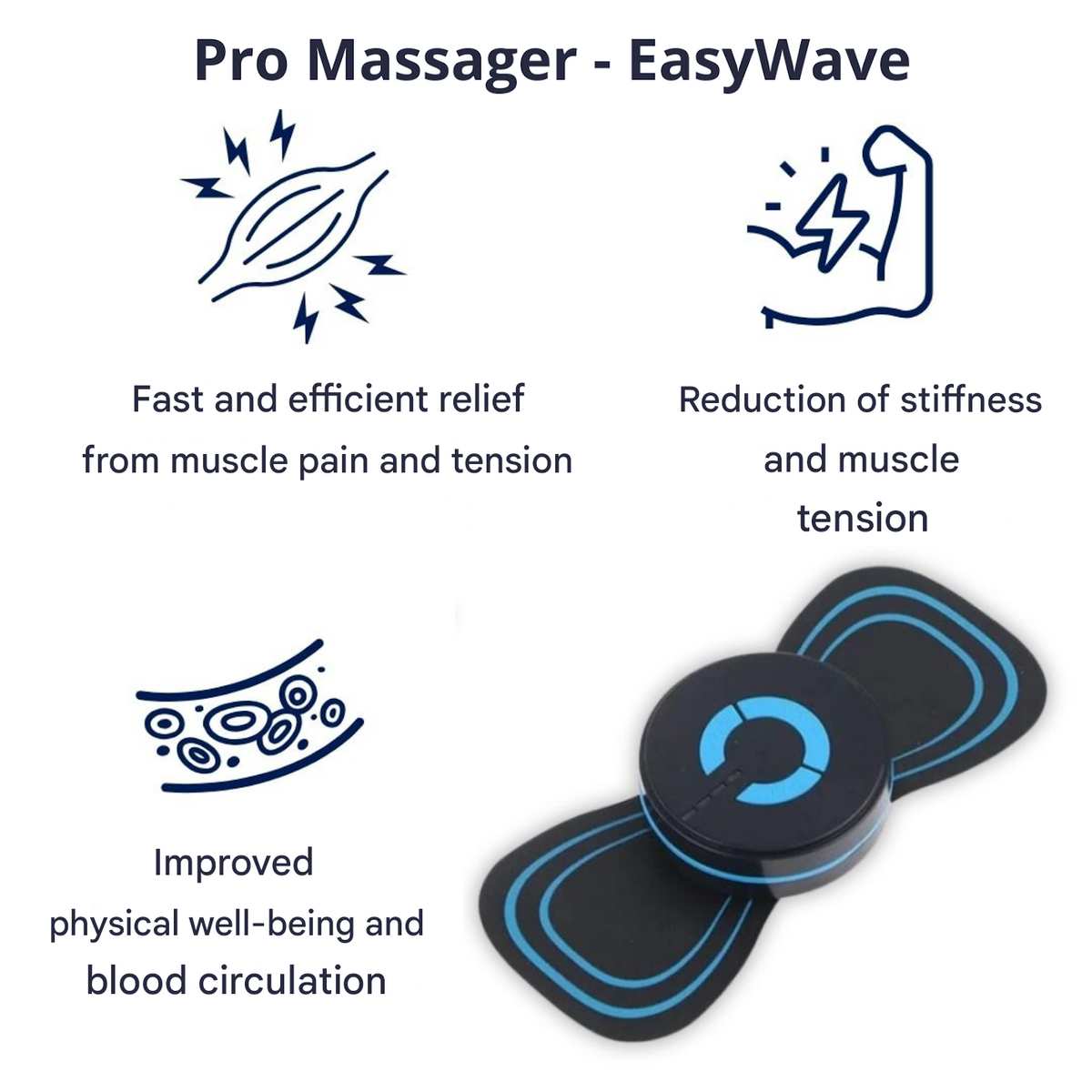 جهاز تدليك EasyWave Pro — إرخاء العضلات وتخفيف الألم