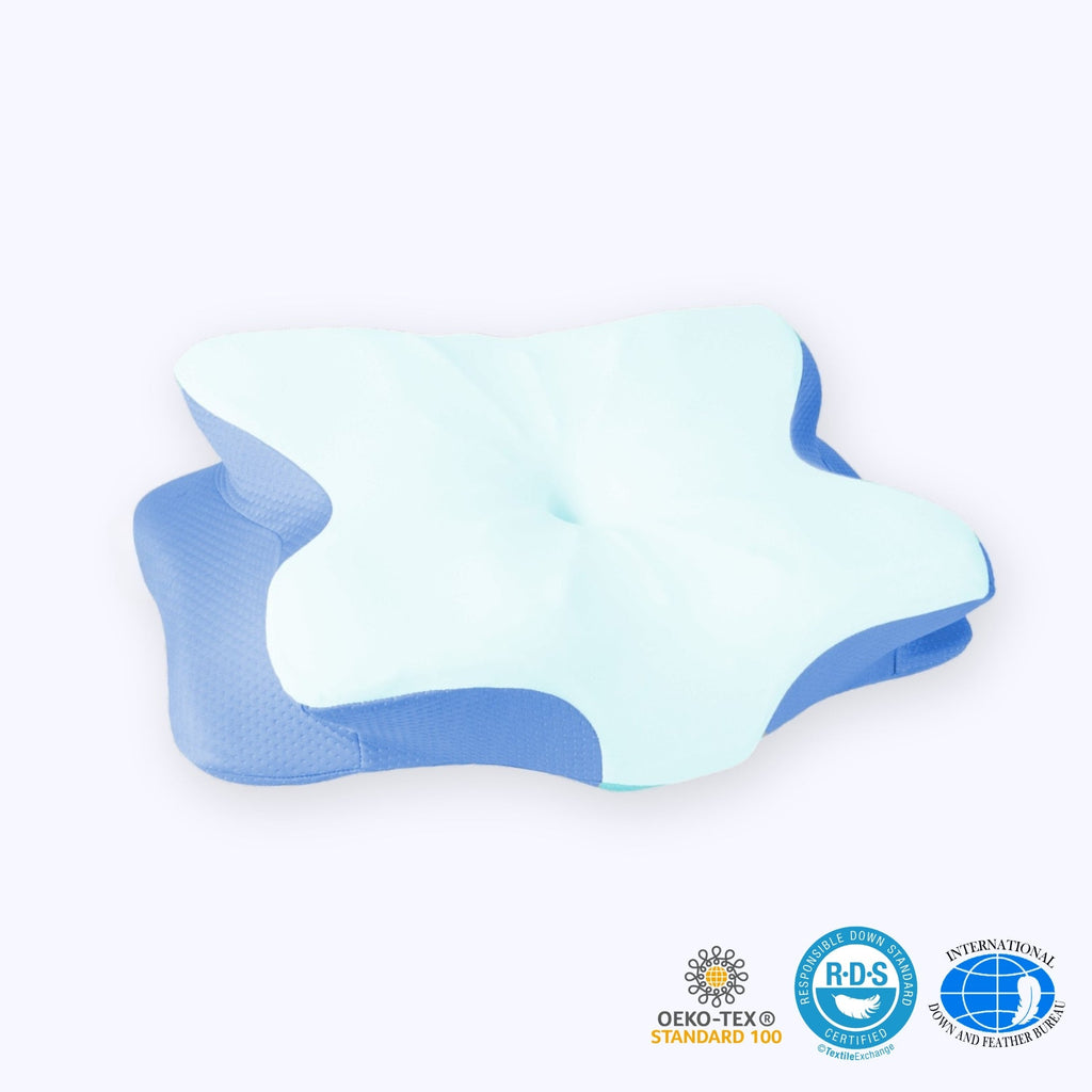 Ultra Cooling Pillow With Contoured Memory Foam For Restful Sleep