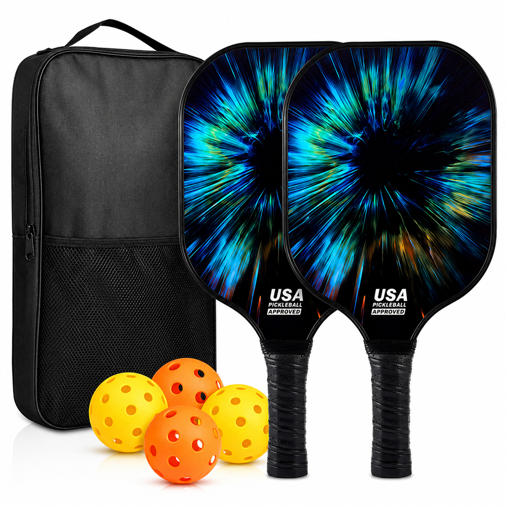 Set di racchette da pickleball leggere in grafite con palline | Meowbutter