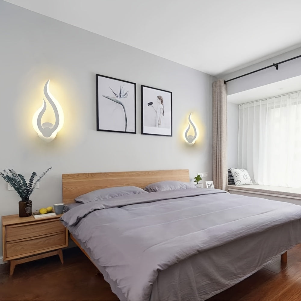 Lampada da parete LED Modern Flame | Applique da 10W luce calda | Meowbutter
