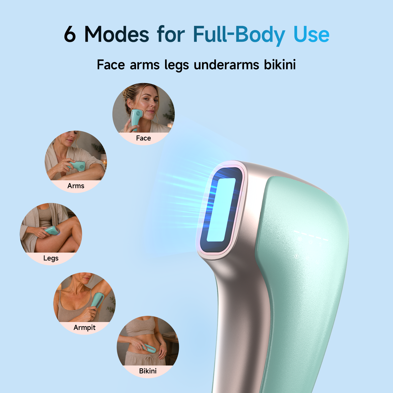 IPL Hair Removal Device for Hair Reduction and Lasting Smooth Skin