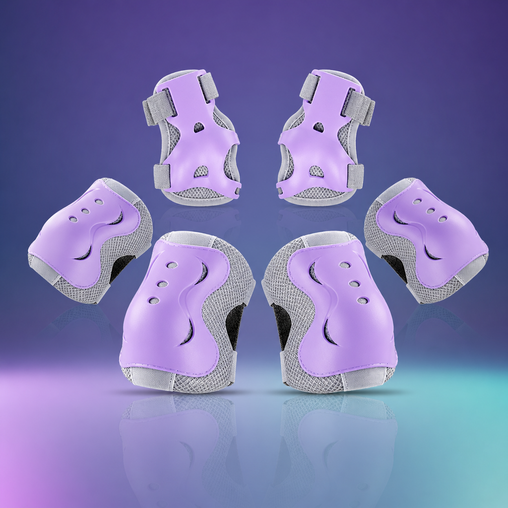Kids Protective Gear Set Adjustable Knee Elbow Wrist Pads | Meowbutter