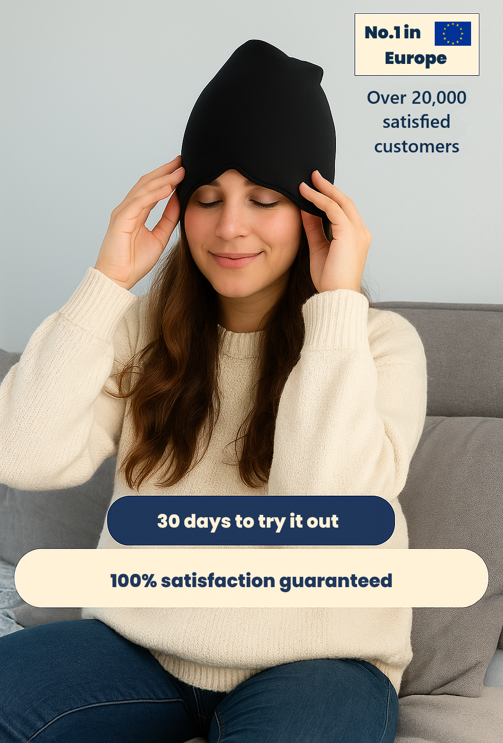 Comfort Hood For Soothing Head Tension And Sleep At Night