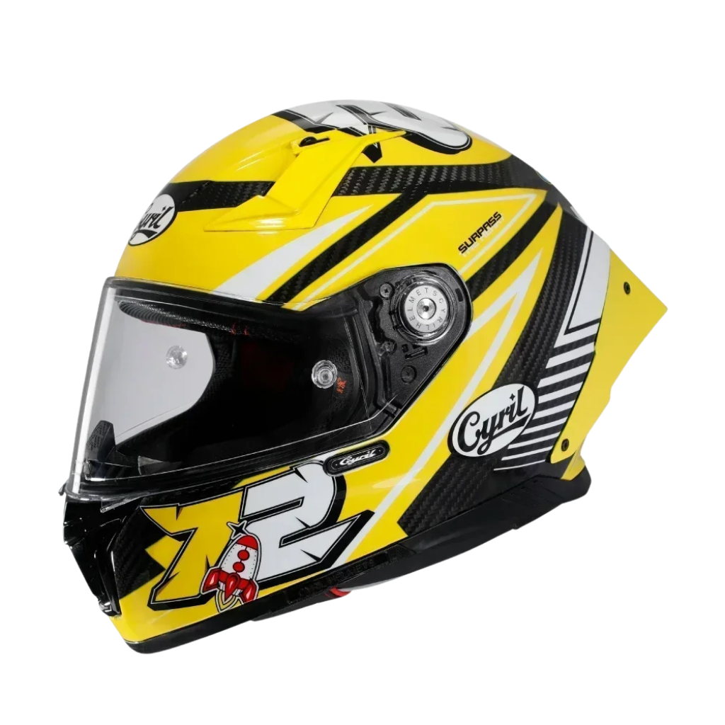 CYRIL R30S Carbon Pro helhjälm - DOT- och ECE-godkänd - Meowbutter
