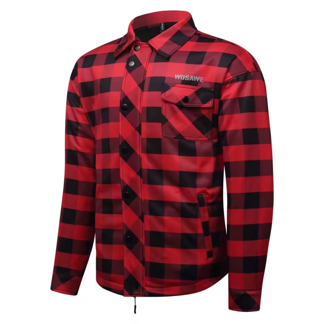Vintage Armored Flannel Motorcycle Jacket - CE Certified Armor | meowbutter