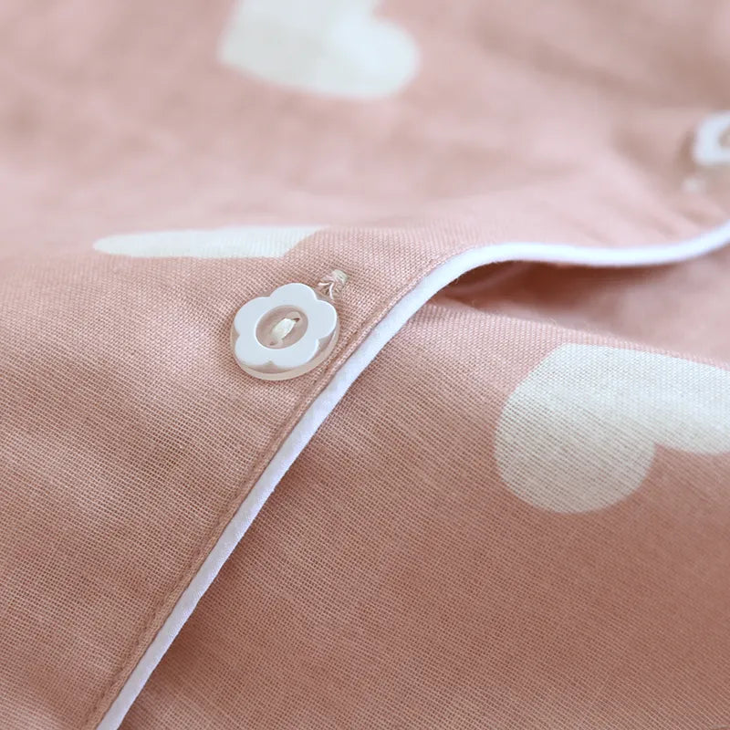 Set pigiama Heartly in cotone 100% per il sonno a casa
