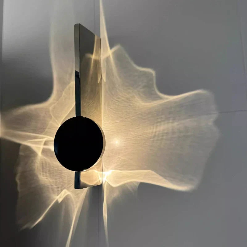 Ripple Wall Sconce With Adjustable 180 Degree Head Warm White Ambient Light