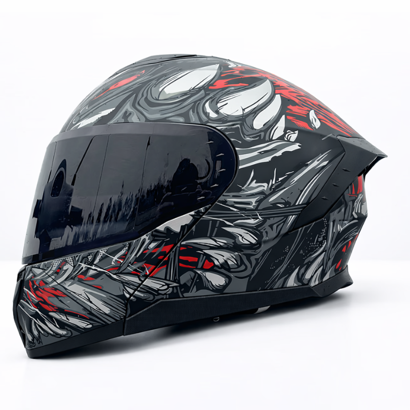 Kask motocyklowy LVS-909 Pro - Meowbutter