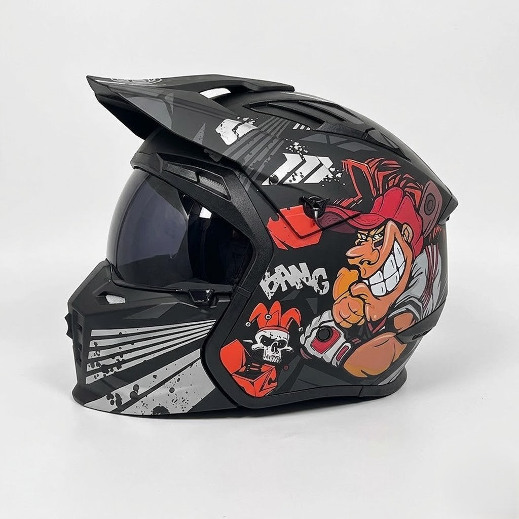 Casco Retro ORZ 163 Pro - Certificado DOT - Meowbutter