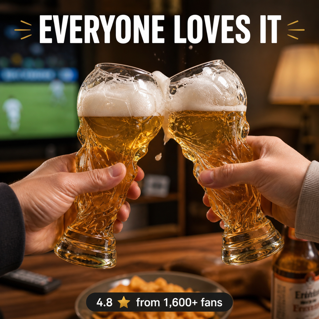 World Cup Themed Glass For Football Lovers Elegant Crystal Drinkware Gift