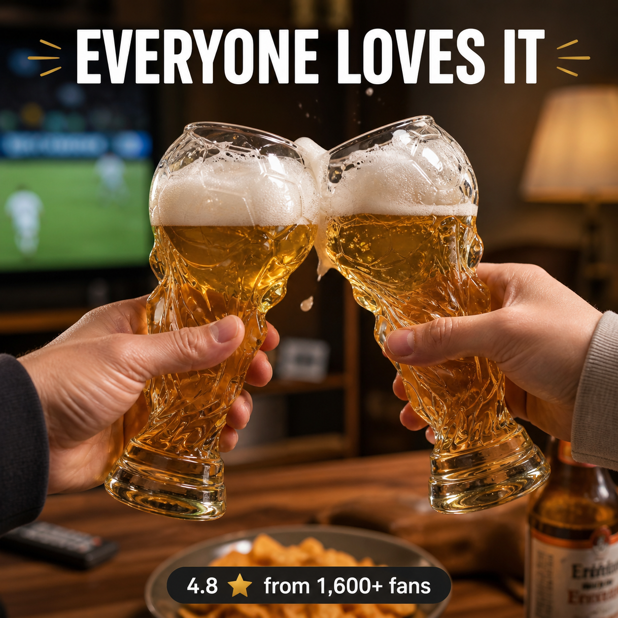 World Cup Themed Glass For Football Lovers Elegant Crystal Drinkware Gift