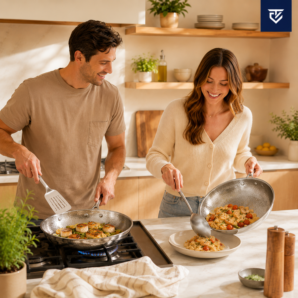 Premium Titanium Cookware Set Pro for Everyday Versatility and Lifetime Durability