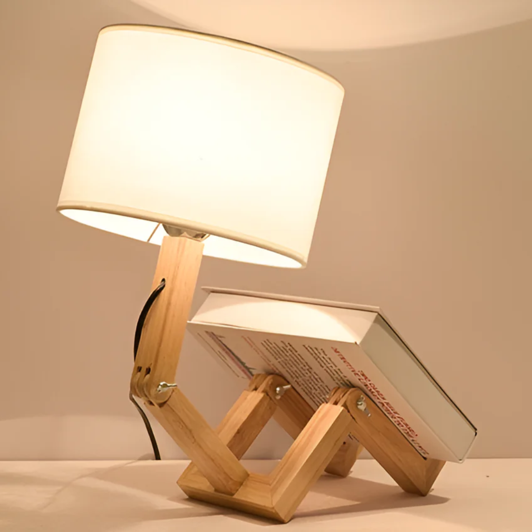 Rilna Table Lamp | Flexible Wooden Design Light | Meowbutter