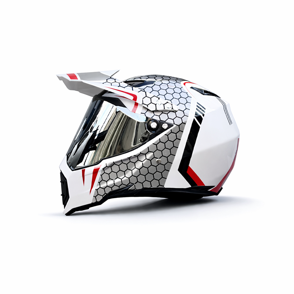 Casco Profesional de Motocross WLT-128 – Certificado DOT y ECE - Meowbutter