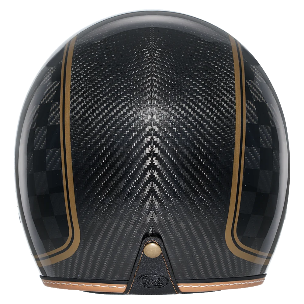 Capacete Retro Aberto em Fibra de Carbono – Certificado DOT - Meowbutter