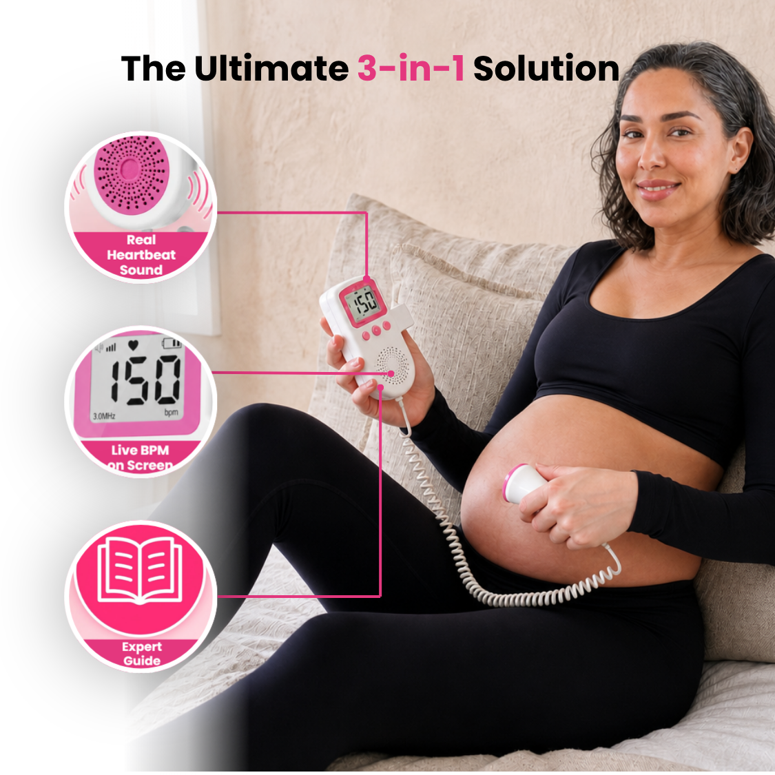 Listen, Bond, Reassure – At-Home Heartbeat Listener for Expecting Parents