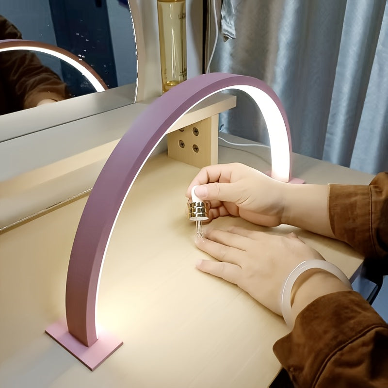 Lampka biurkowa LED „Crescent Moon” | Regulowana metalowa lampka USB | Meowbutter