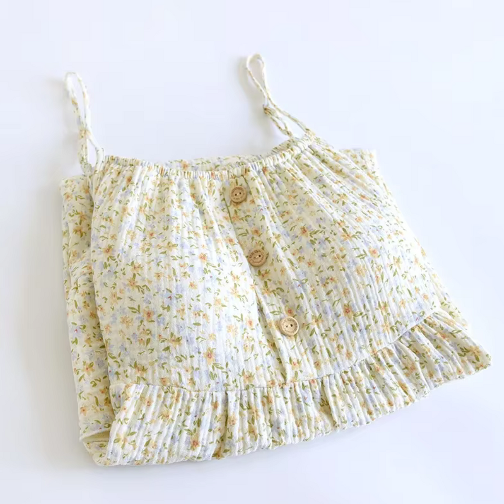 The Bloom Nightgown One Hundred Percent Muslin Cotton