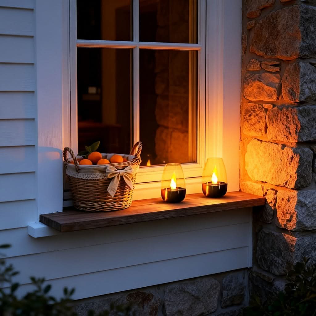Solar LED Stainless Steel Candle Light with Simulated Flame | meowbutter
