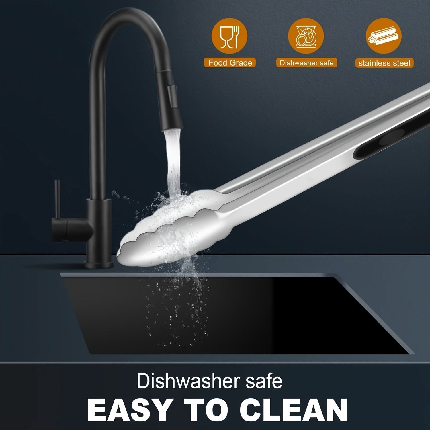 Stainless Steel Locking Kitchen Tongs | meowbutter