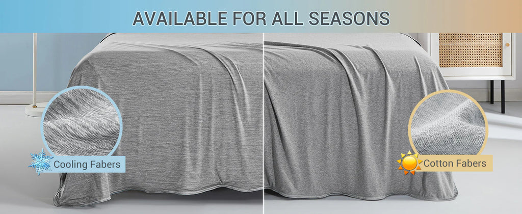 Premium Reversible Cooling Blanket for Restful Sleep