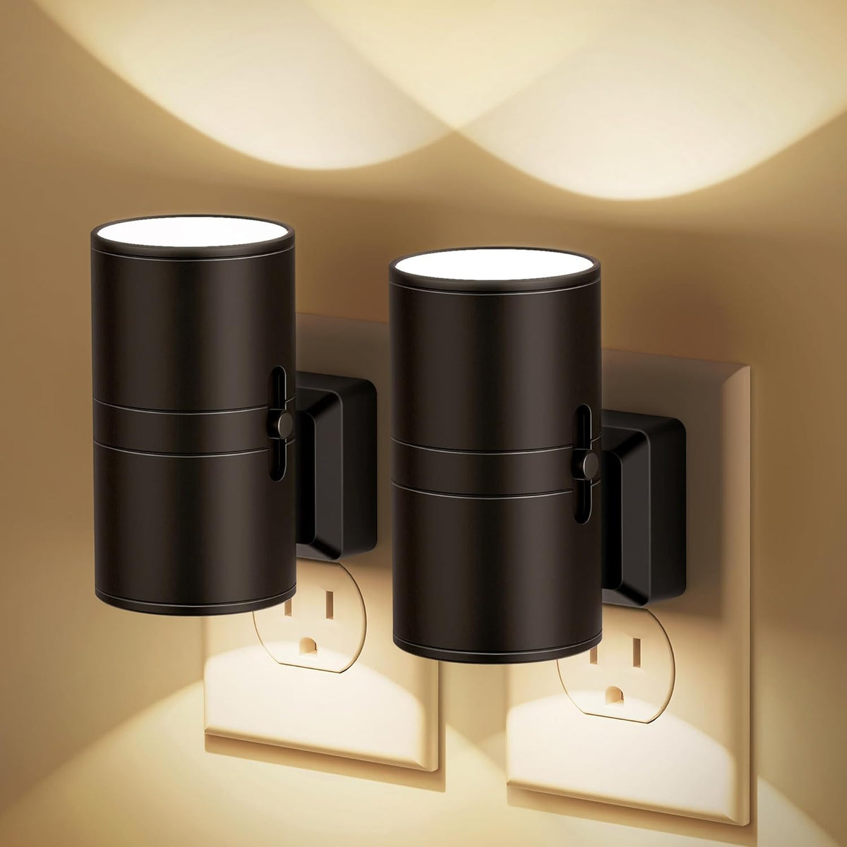 NightNova intelligente LED-Nachtleuchte – Lichtsensor zum Einstecken, stufenlos dimmbar, flaches Design