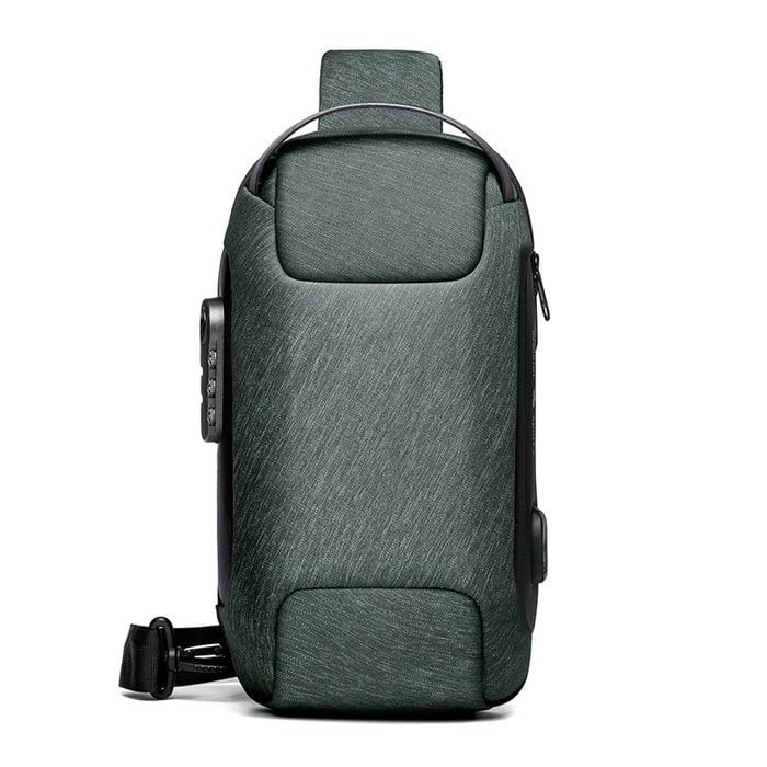 Waterproof Crossbody Bag - Anti-Theft Hidden Zip - USB 3.0 Charging Port - Oxford - Unisex | meowbutter