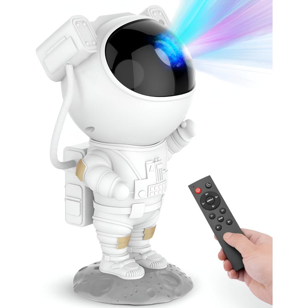 Astronaut LED Night Light — Star Projector Lamp, 22 x 12 x 11 cm