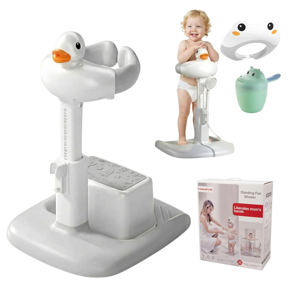 Hands-Free Upright Toddler Bath Stand