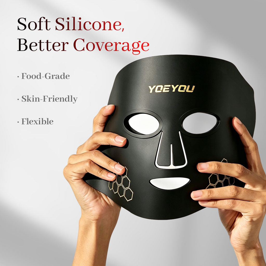 Wearable LED Therapy Mask for Fine Lines, Blemishes and Daily Radiance
