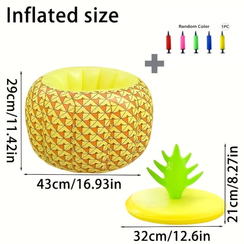 Gheață pentru băuturi în formă de ananas gonflabil pentru răcirea băuturilor în aer liber și petreceri de vară | meowbutter