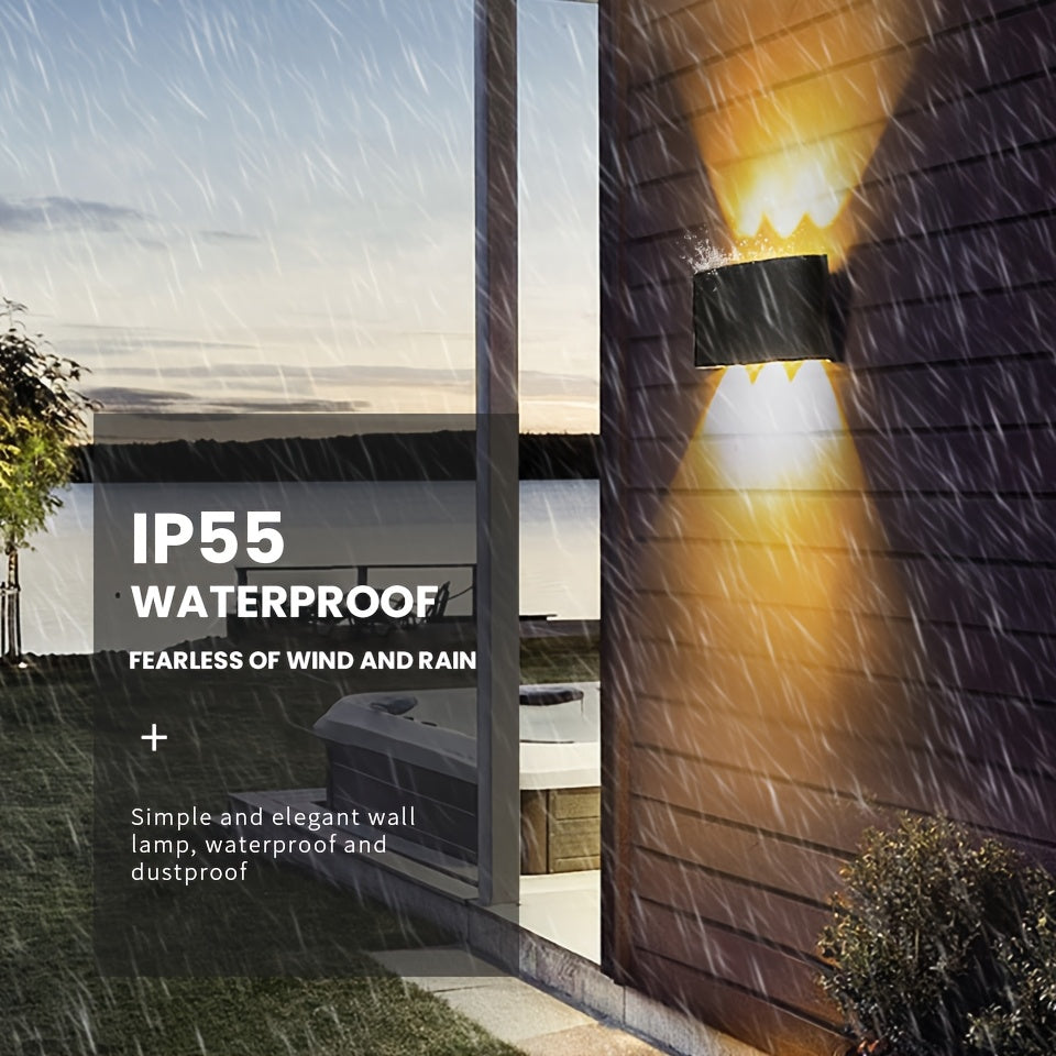 Modern Dual Beam LED Wall Light | Indoor & Outdoor IP55 | Meowbutter