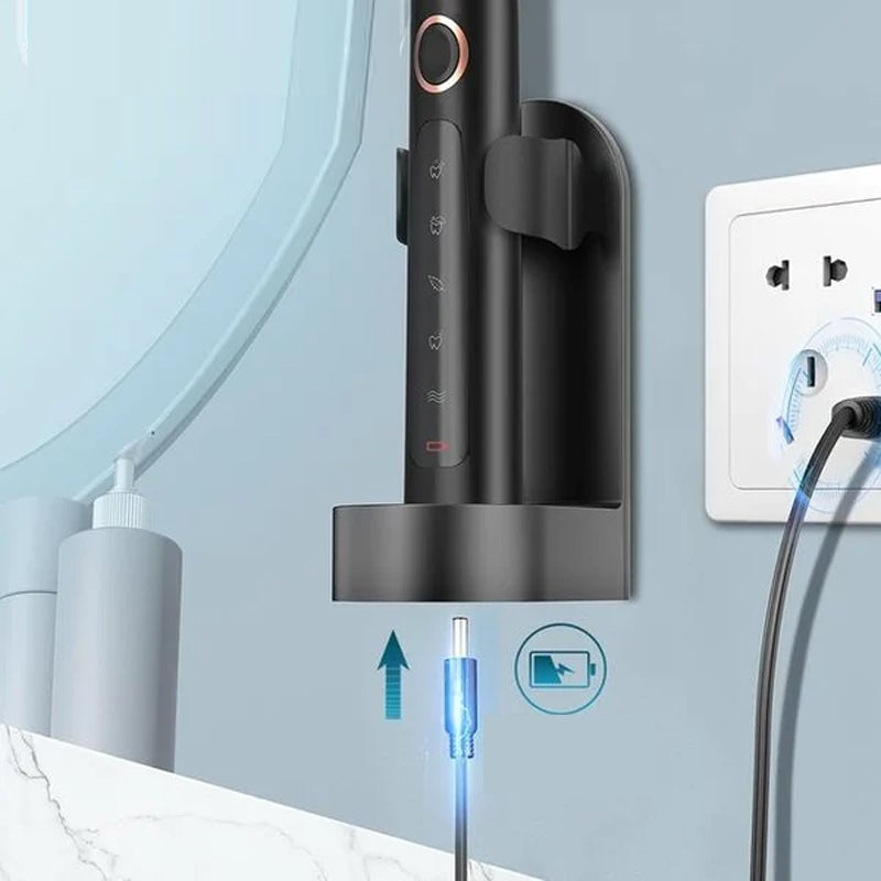 Sonic Electric Toothbrush - 4 Brush Heads & Storage Box - Rechargeable Adult Design | meowbutter
