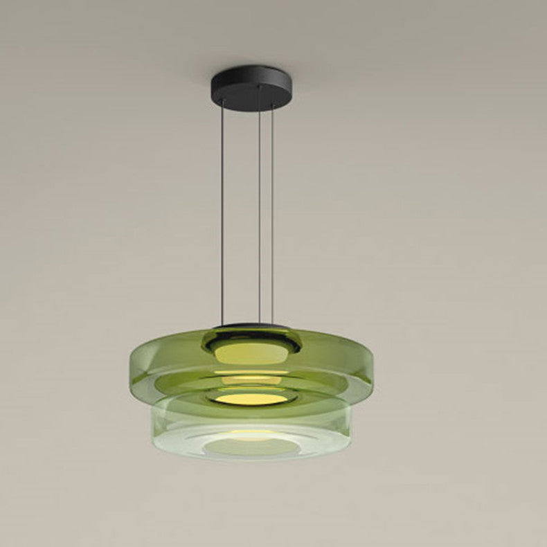 Glass Pendant Lamp | Bauhaus Style Hanging Light | Meowbutter