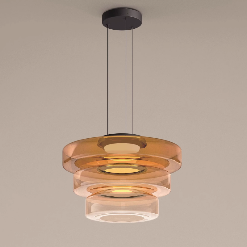 Glass Pendant Lamp | Bauhaus Style Hanging Light | Meowbutter