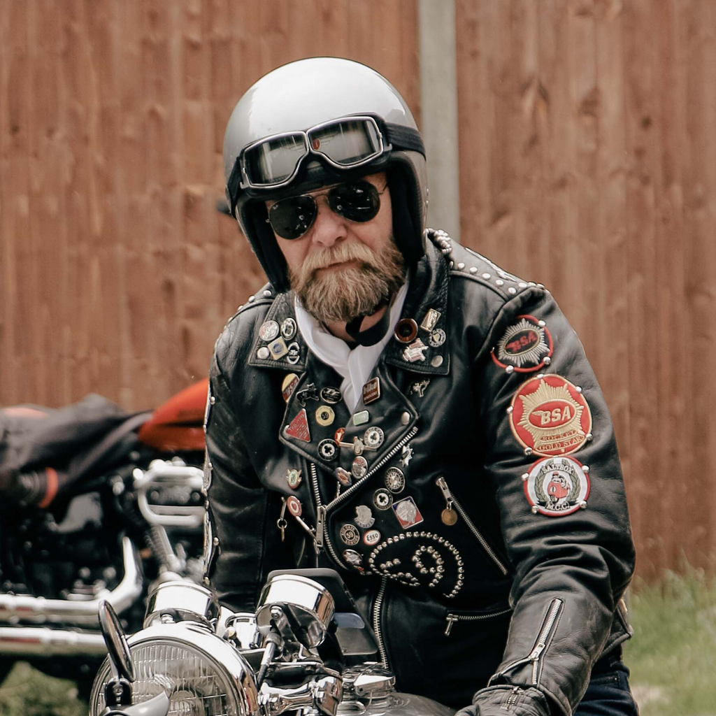 Vintage Leather Motorcycle Goggles - Meowbutter