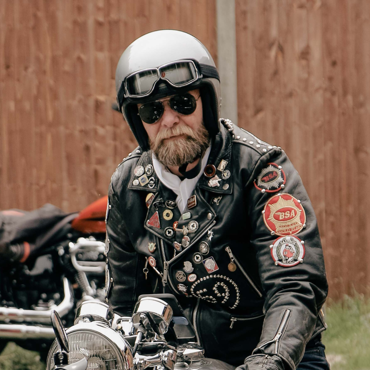 Vintage Leather Motorcycle Goggles - Meowbutter
