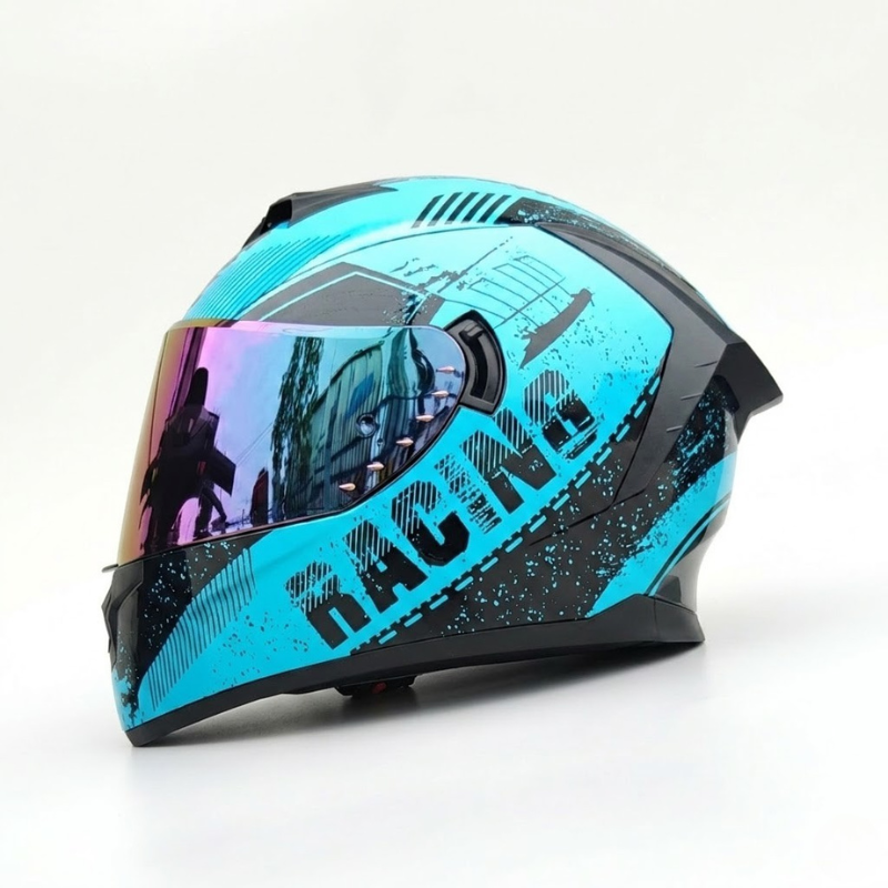 Rider Street Dominator Fullface Helm - Meowbutter