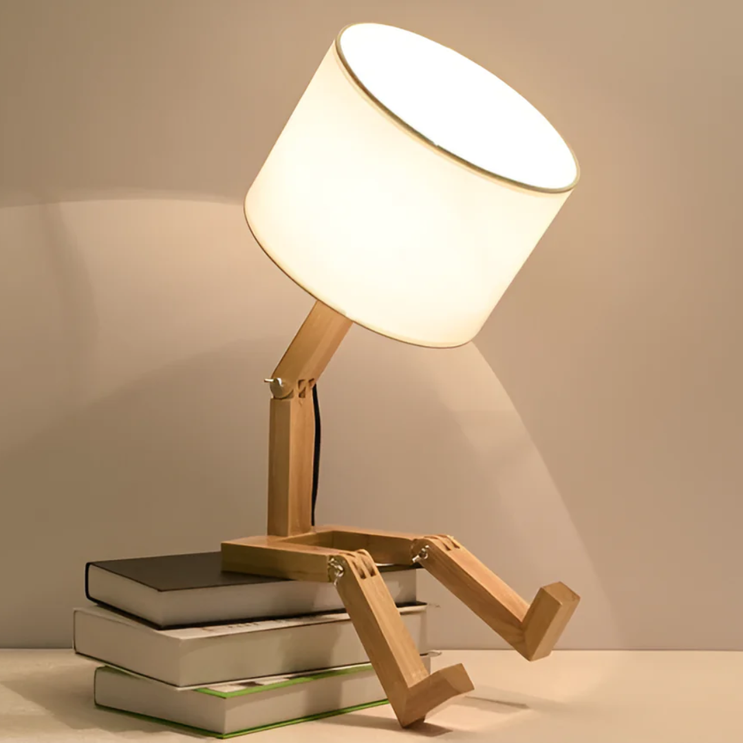 Rilna Table Lamp | Flexible Wooden Design Light | Meowbutter