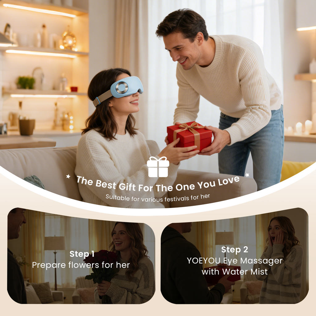 Hydrating Eye Massager for Screen Fatigue, Daily Tension, and Soothing Relief