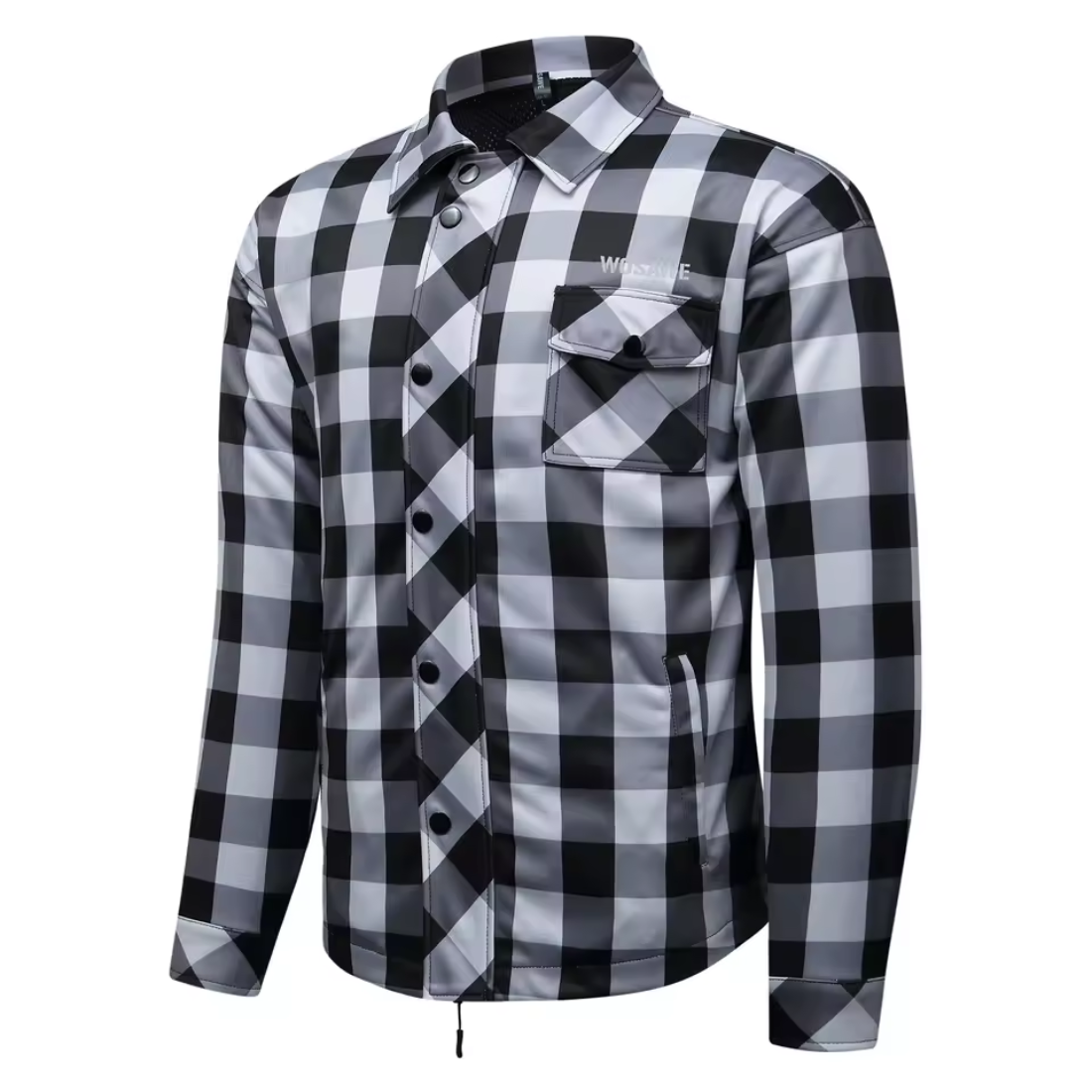 Vintage Armored Flannel Motorcycle Jacket - CE Certified Armor | meowbutter
