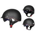Casco de motociclista abierto estilo clásico – Certificado DOT - Meowbutter