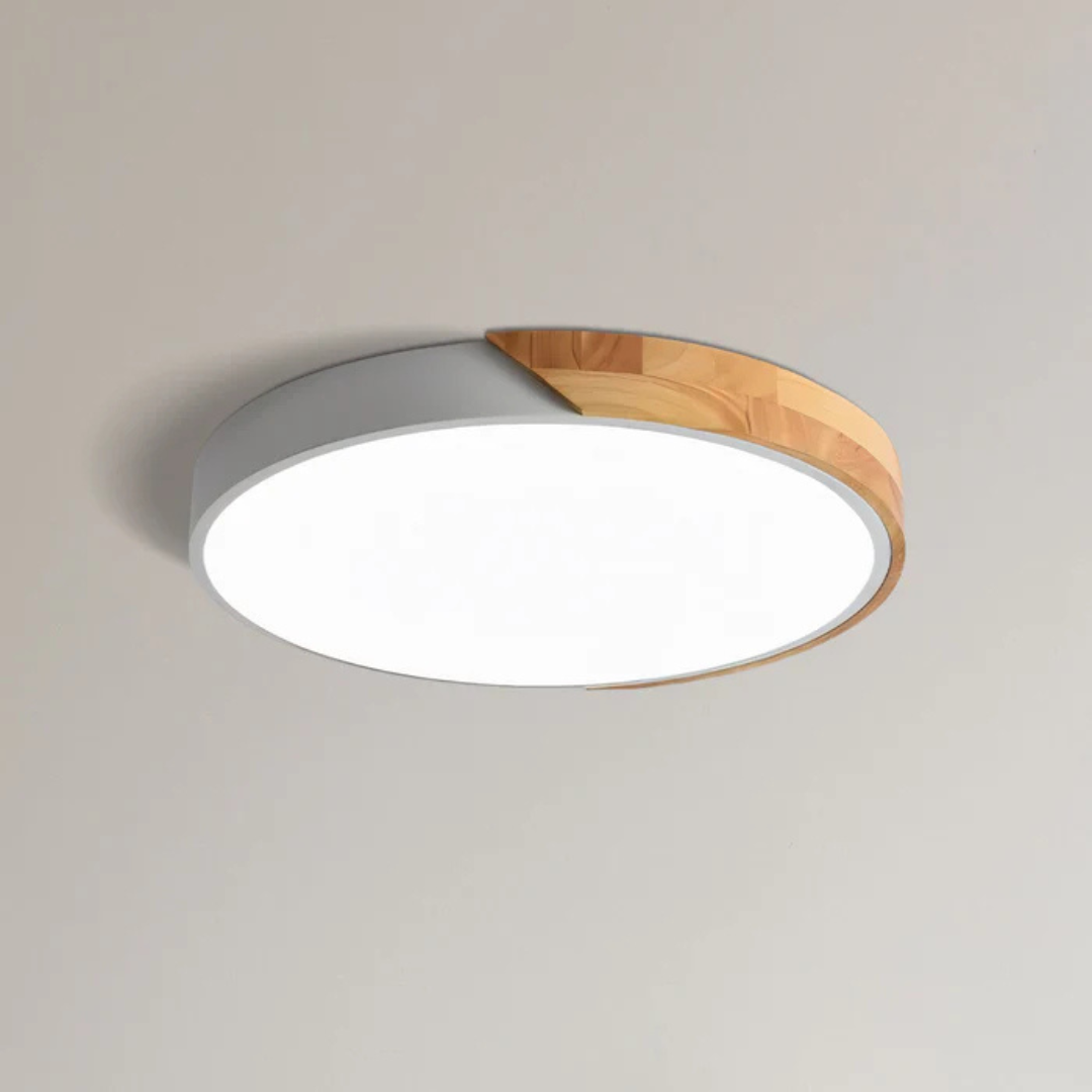 Lampada da soffitto a LED | Design moderno nordico in legno | Meowbutter